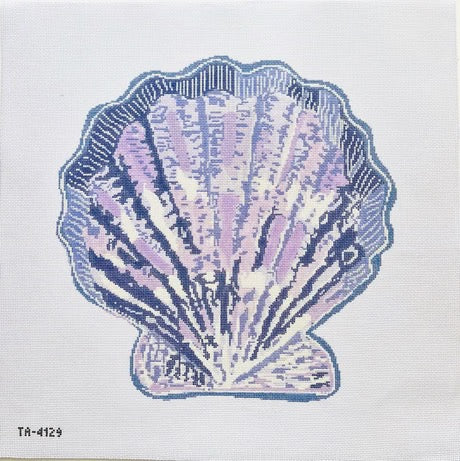 Scallop Shell Ornament Canvas (Lavender)