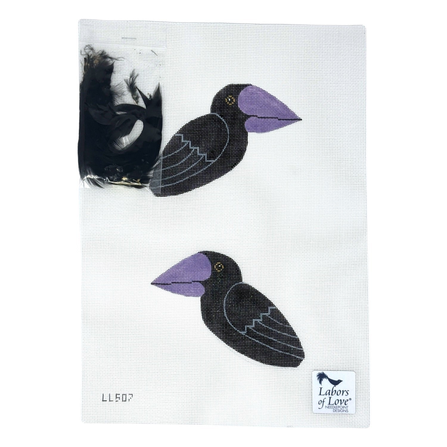 Halloween Crow 3D Bird Canvas