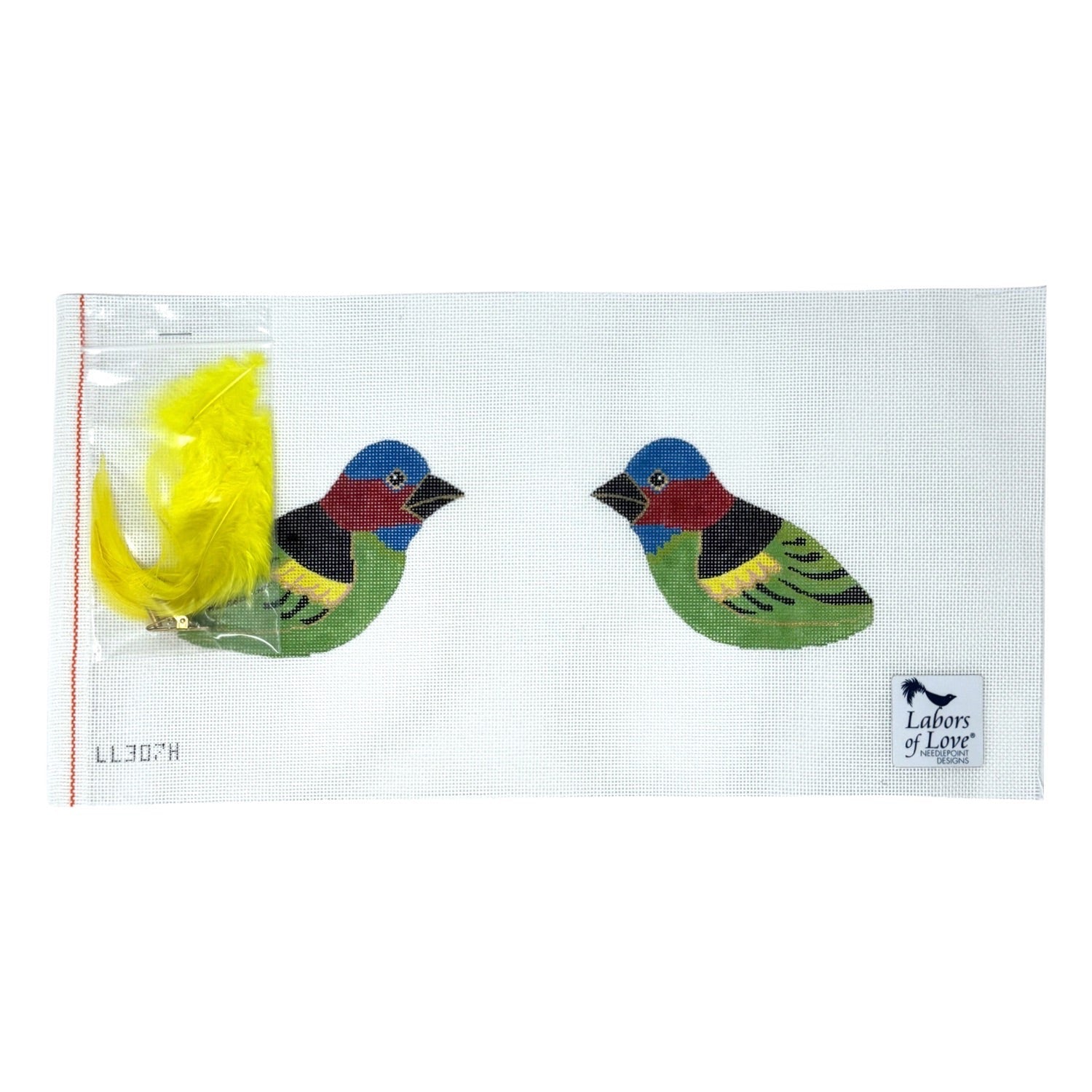 Glisten Finch 3D Bird Canvas
