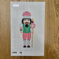 Cupcake Man Nutcracker (9.5") Canvas