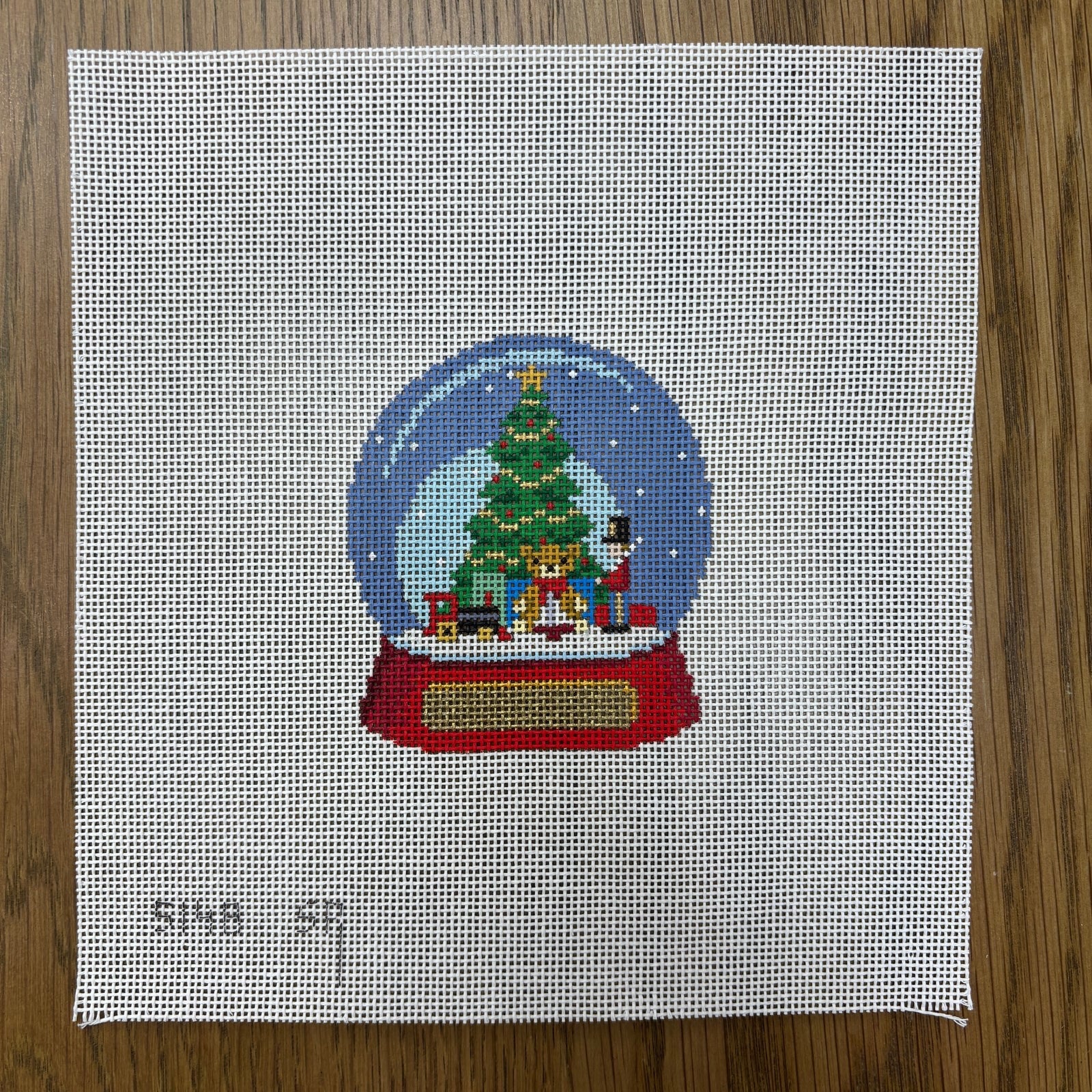 Christmas Toy Tree Snow Globe Canvas