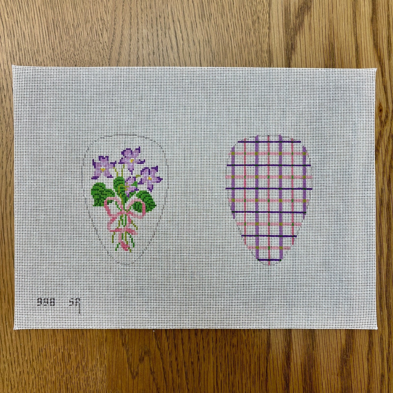 Violets Scissors Case Canvas