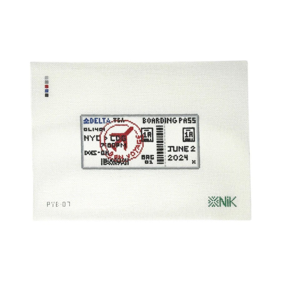 Boarding Pass Canvas