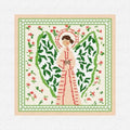 Pink and Green Angel Canvas