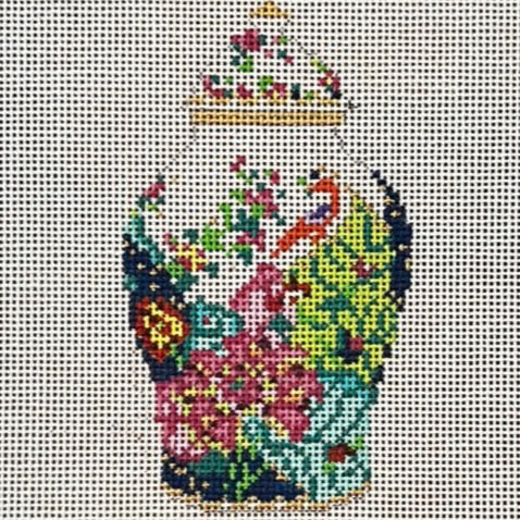 Tobacco Leaf Ginger Jar Canvas