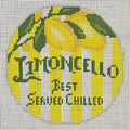 Happier Hour Limoncello Coaster Round Canvas