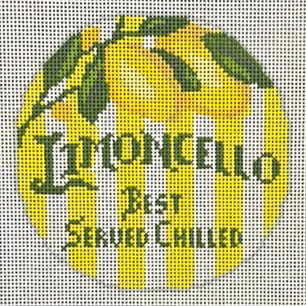 Happier Hour Limoncello Coaster Round Canvas