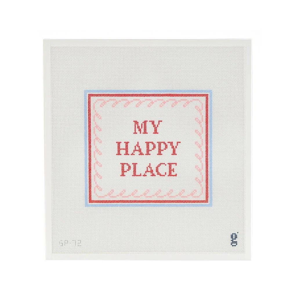 My Happy Place Sign Canvas