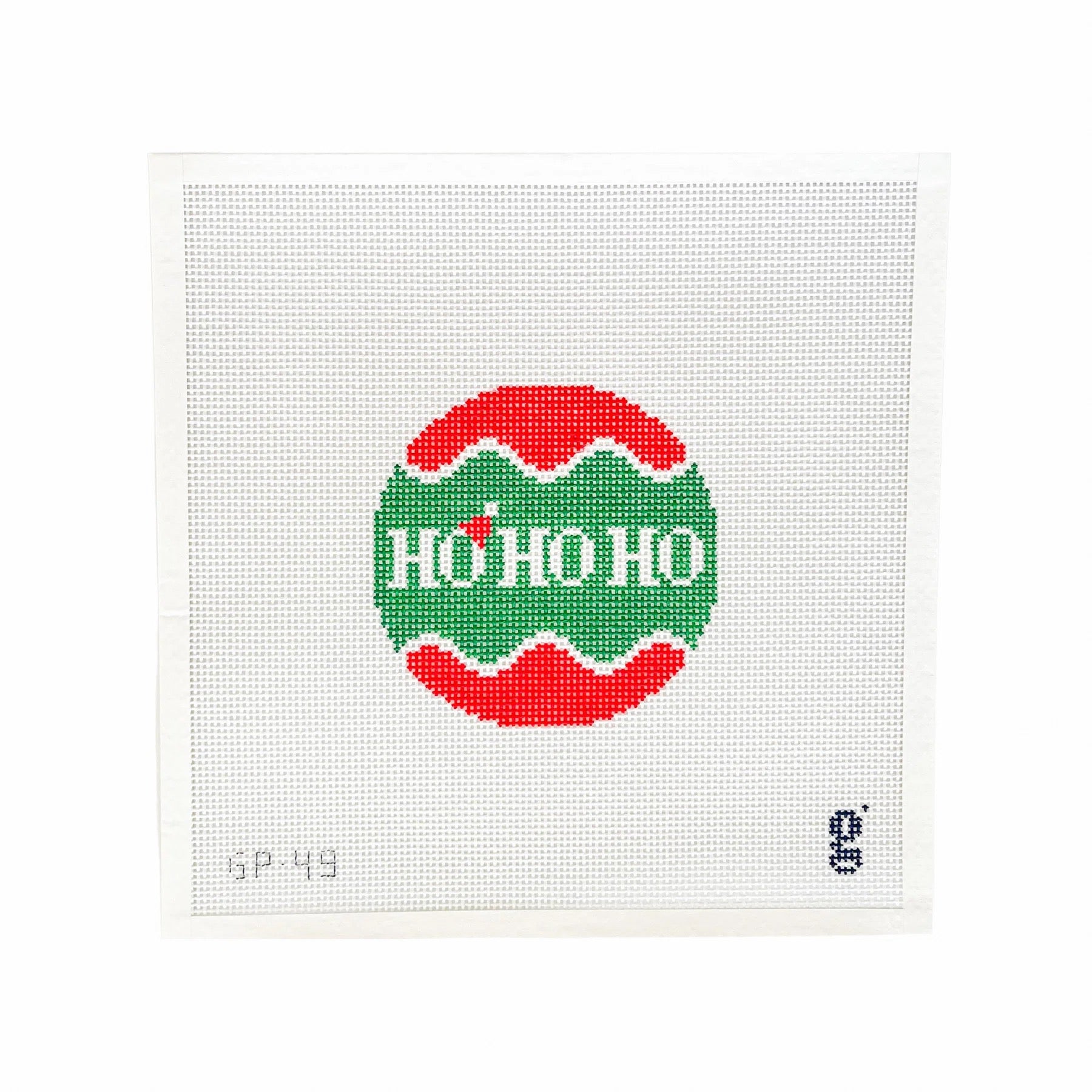 Ho Ho Ho Round Canvas