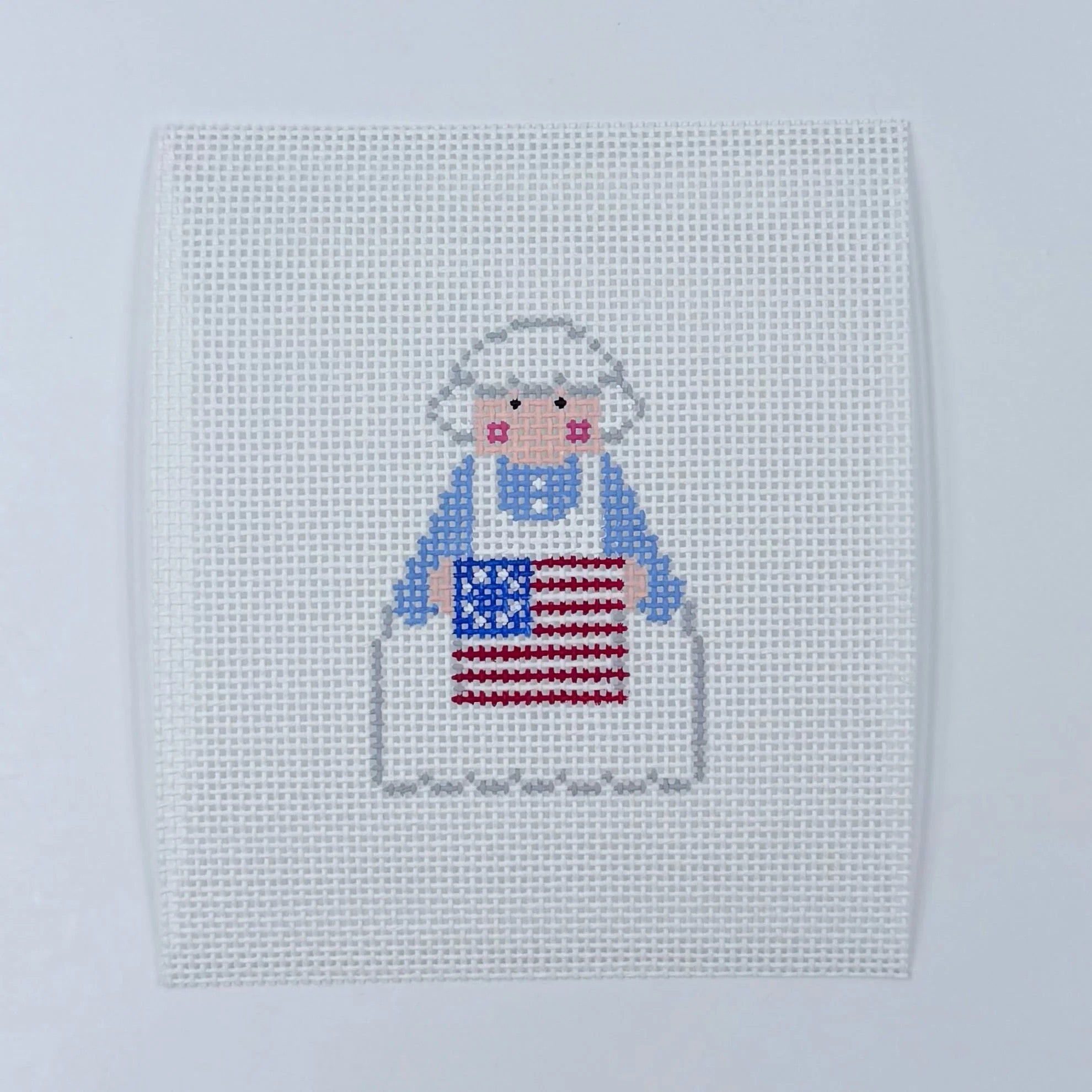 Betsy Ross Patriotic Stitch It Angel Canvas