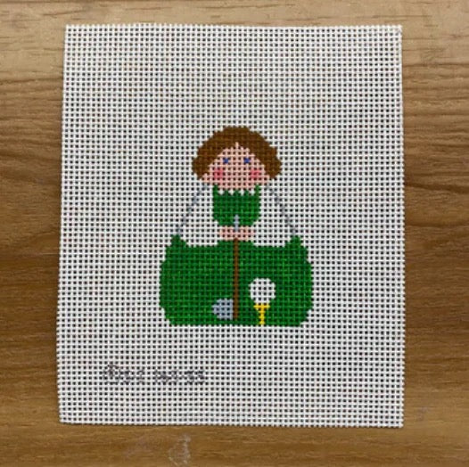 Golf Stitch It Angel Canvas