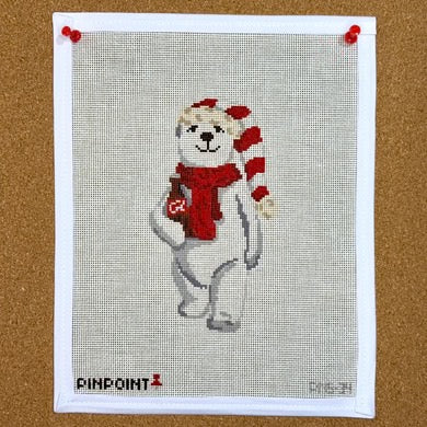Holiday Cola Polar Bear Canvas