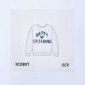 Happy Stitching Sweatshirt Canvas