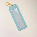 Blue Self Finishing Leather Bookmark