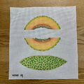Shaped Canteloupe Pillow Canvas