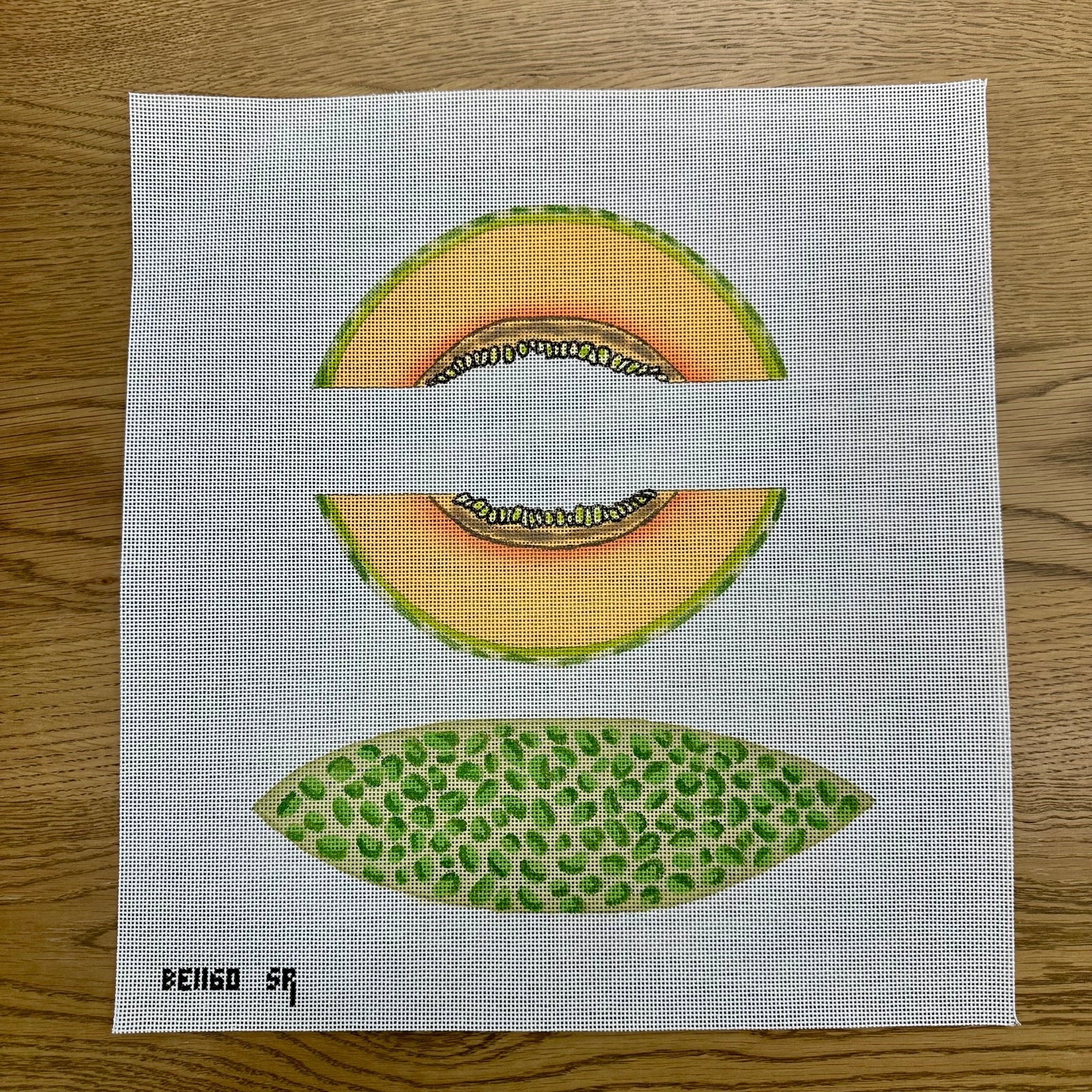 Shaped Canteloupe Pillow Canvas