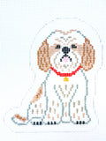 Shih Tzu Dog Ornament Canvas