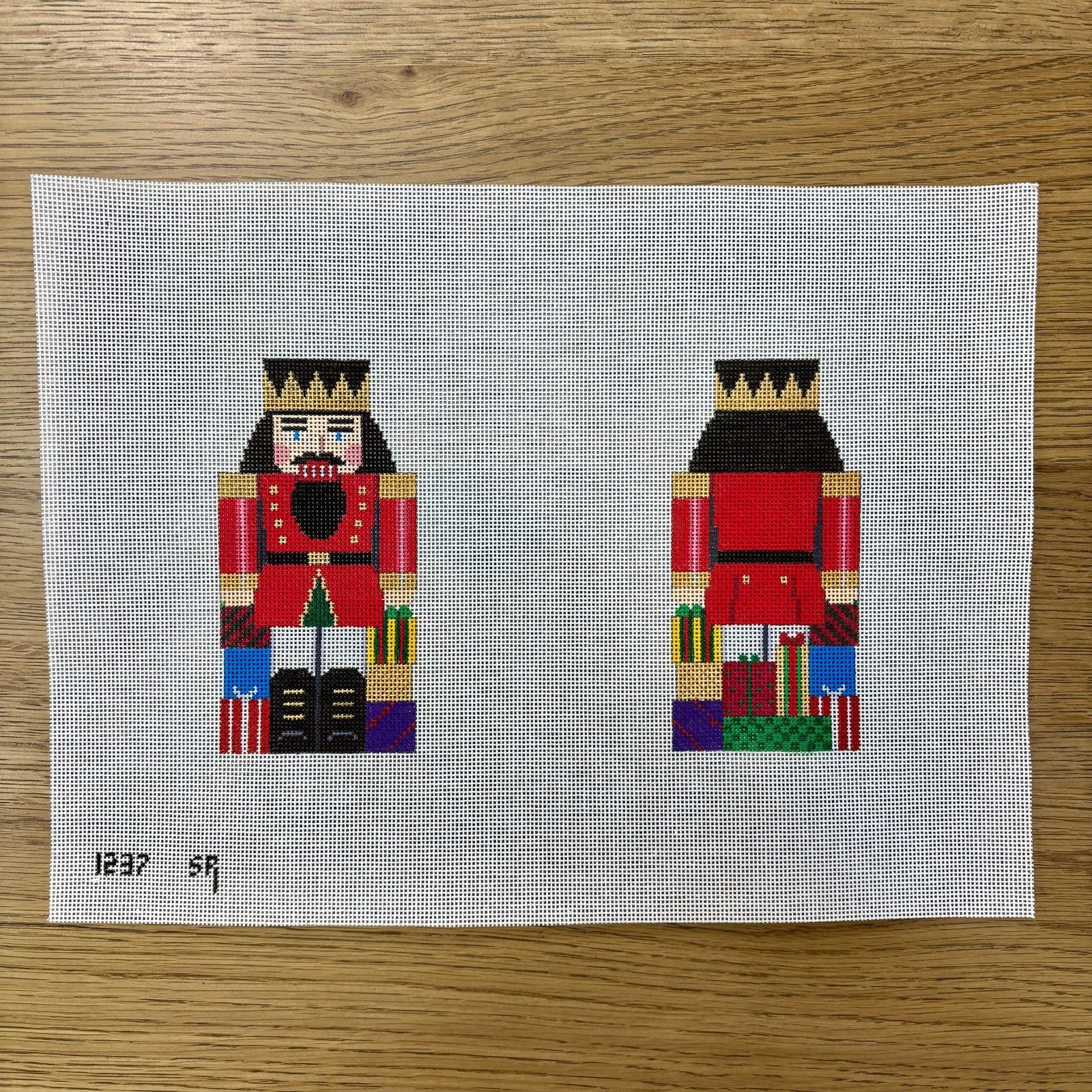 Nutcracker with Presents 2 Sided Canvas