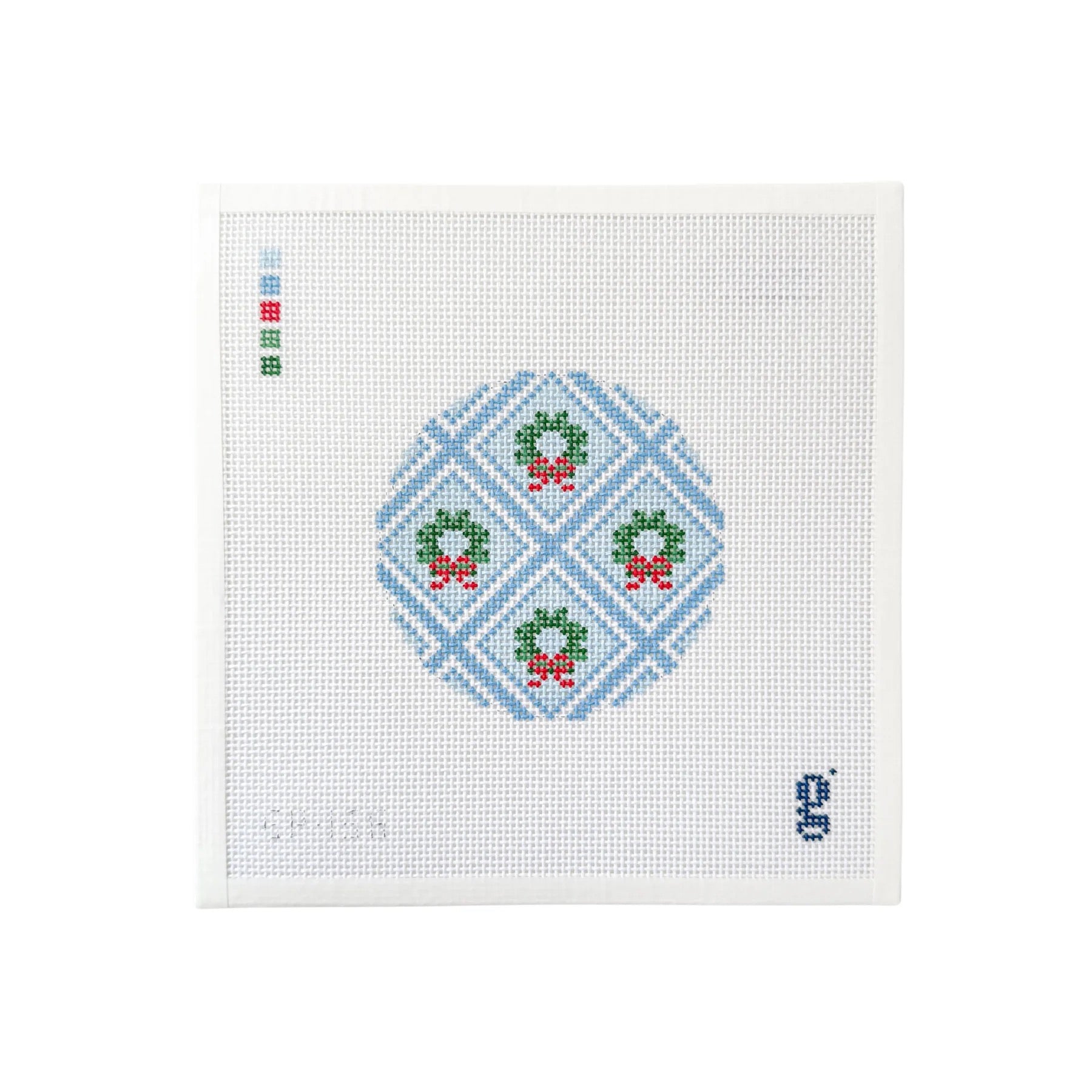 Wreath Trellis Round Canvas