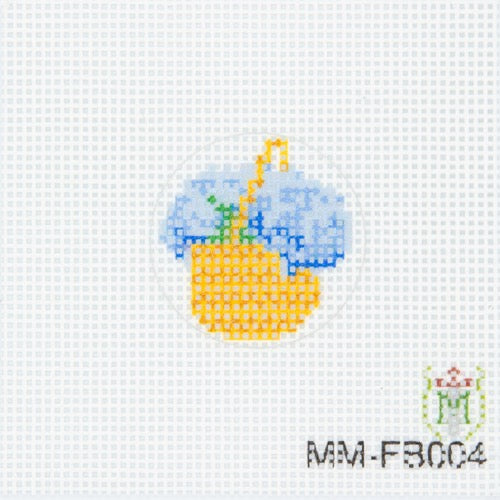 Mini Hydrangea Basket Key Fob Canvas