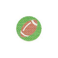 Mini Football Key Fob Canvas