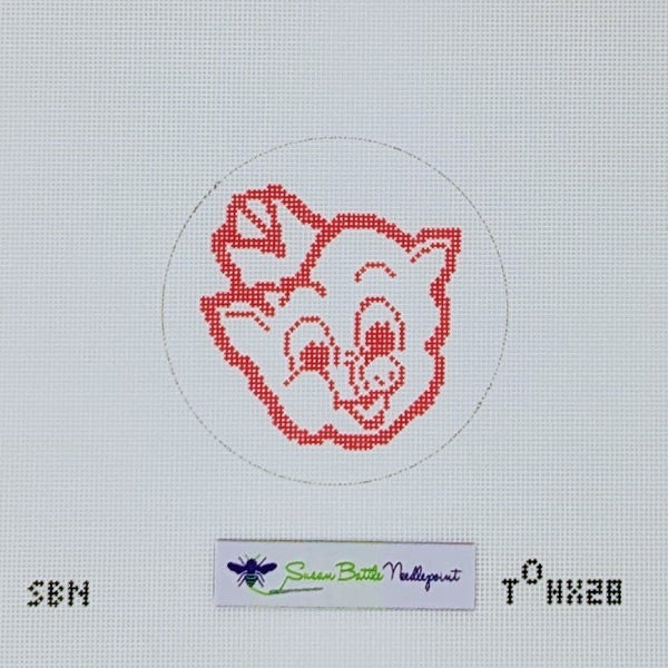 Piggly Wiggly Face Canvas