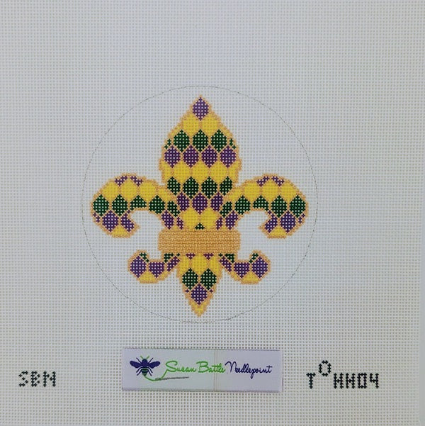 Mardi Gras Fleur De Lis Canvas