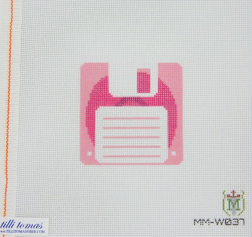 Pink Floppy Disc Canvas