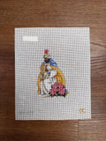Kneeling Wiseman Poinsettia Canvas