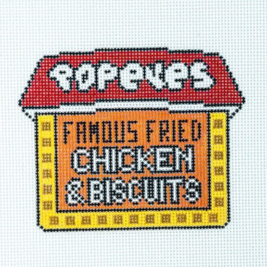 Popeyes Louisiana Chicken Restaurant Sign Canvas