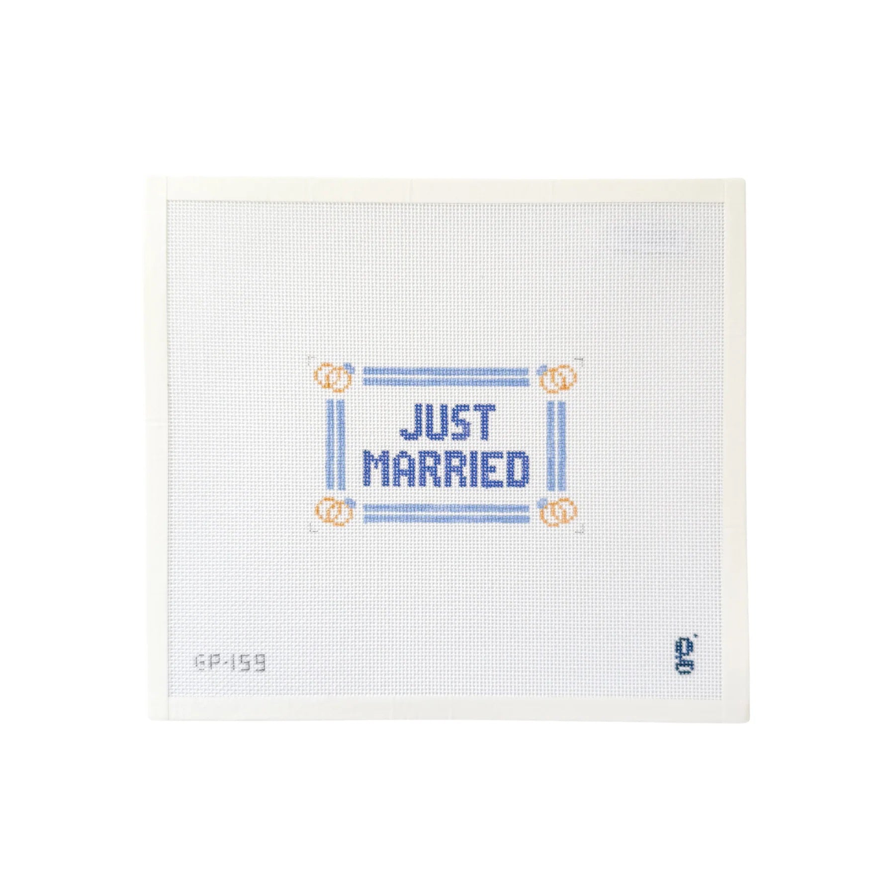 Just Married Mini Sign Canvas