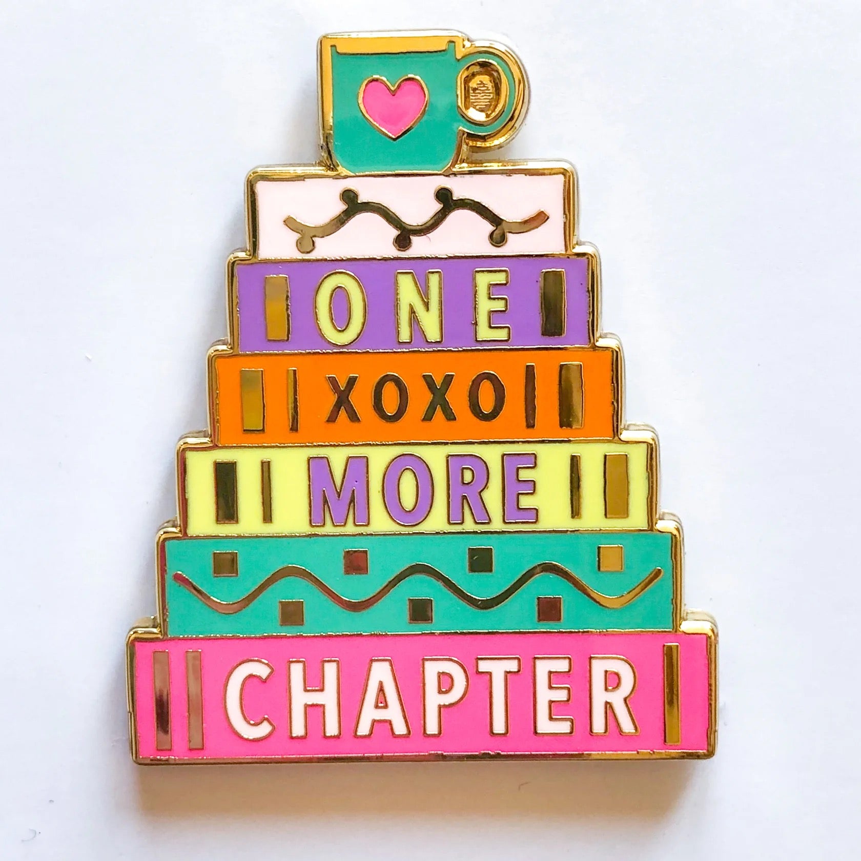 One More Chapter Stack of Books Needle Minder