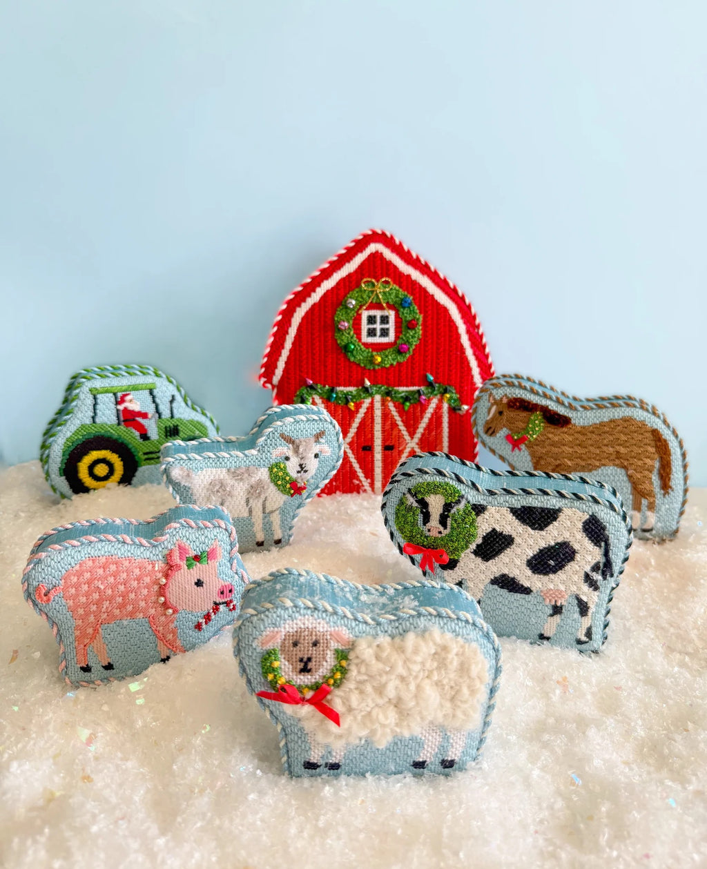 Tractor Santa Canvas