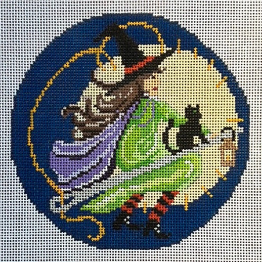 Tabitha the Stitch Witch Halloween Canvas