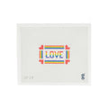 Rainbow Love Mini Sign with Hearts Canvas