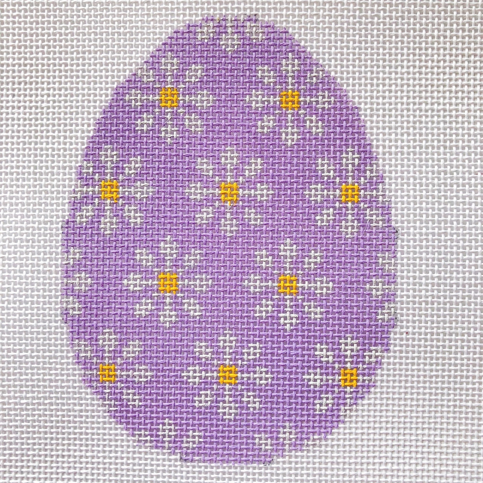 Daisy Egg Purple Canvas