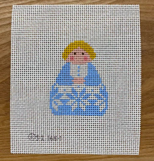 January Stitch It Angel Canvas