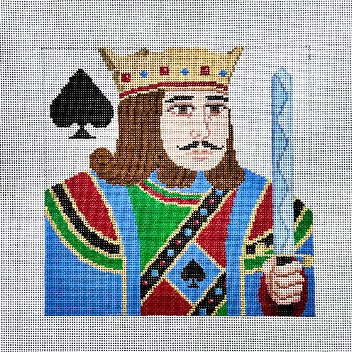 King of Spades Canvas - 6.5" Square