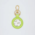 Leather Self-Finishing Key Fob-Lime