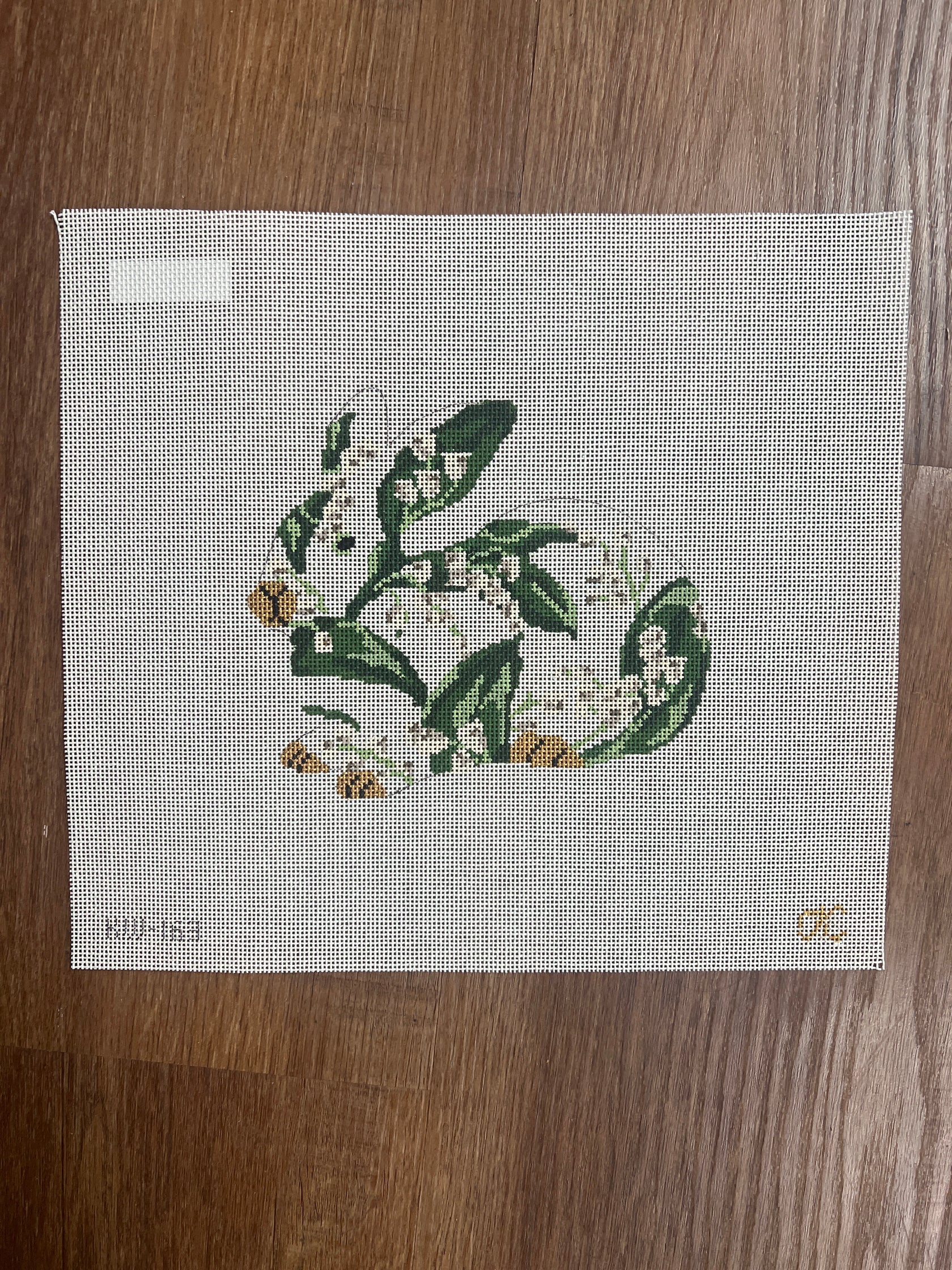 Lily of the Valley Sitting Bunny Canvas