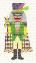 Mardi Gras Reveler Nutcracker Canvas