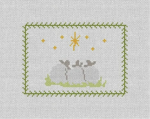 Three Lambs Nativity Canvas