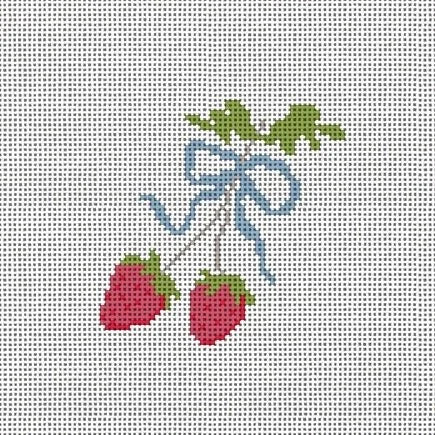 Strawberries and Bow Canvas