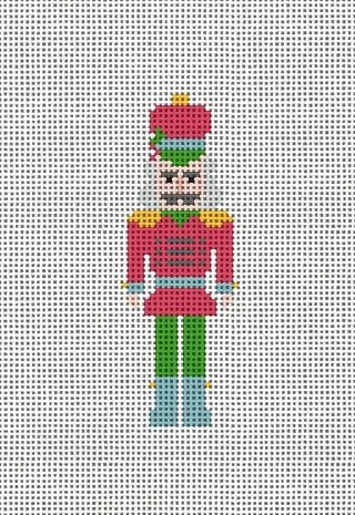 Red and Green Nutcracker Canvas