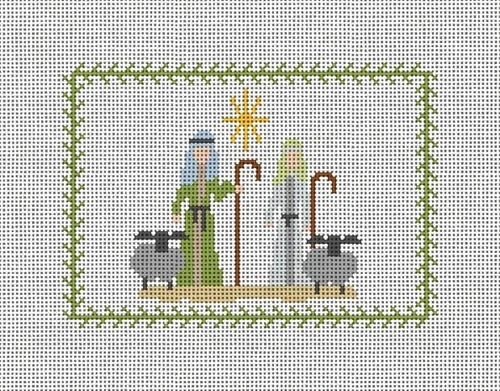 The Shepherd and Sheep Nativity Canvas
