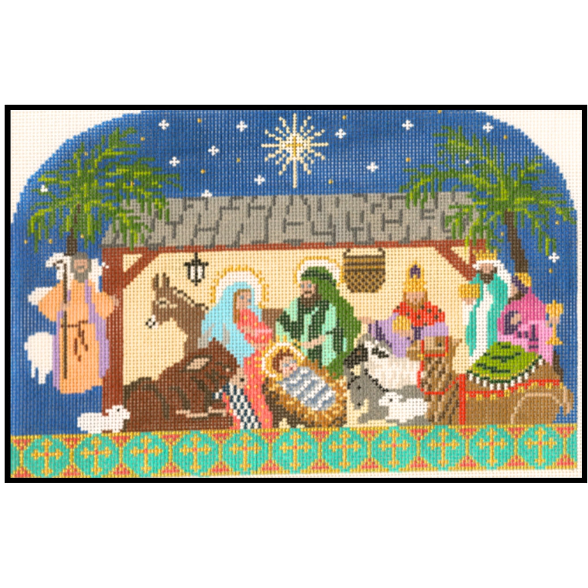 Manger Scene Canvas