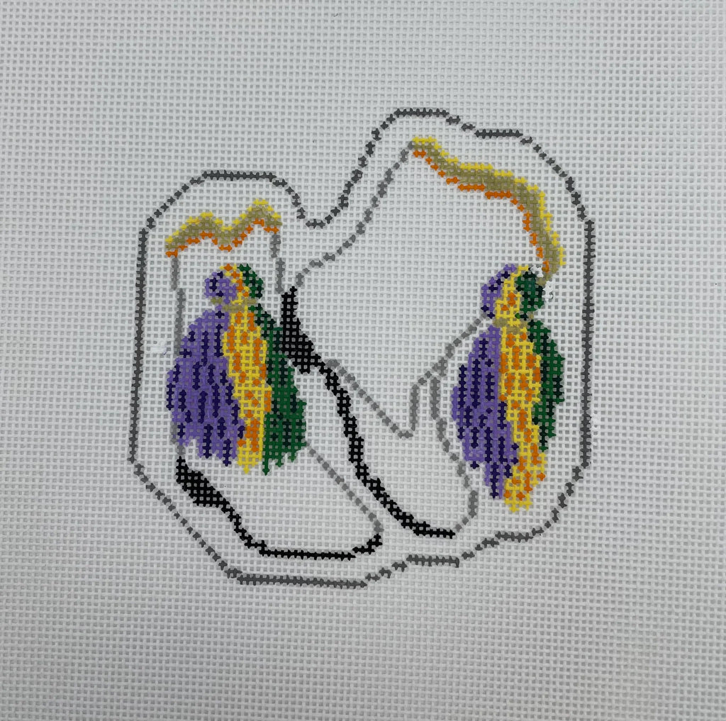 Mardi Gras Marching Boots Canvas