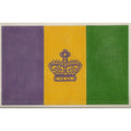 Mardi Gras Flag Canvas