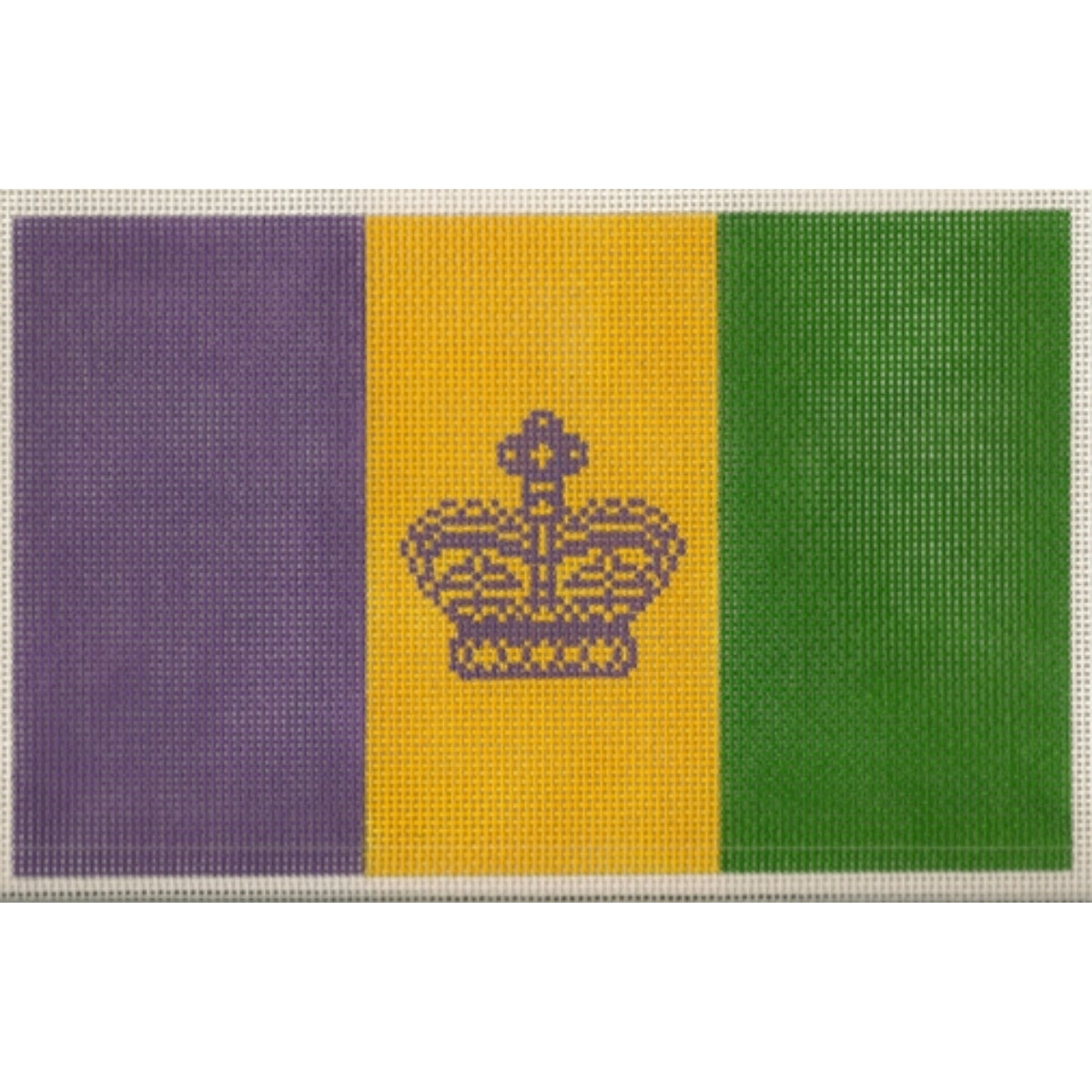 Mardi Gras Flag Canvas