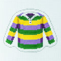Mardi Gras Polo Shirt Canvas